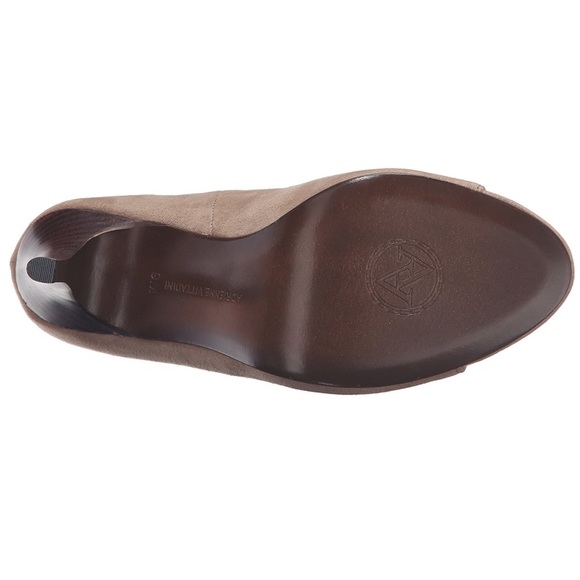 Nude Ankle Strap Open Toe Pump Shootie - Picture 4 of 8