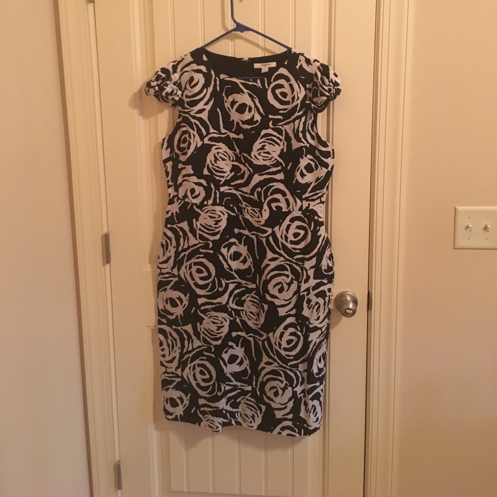 cotton linen blend dress