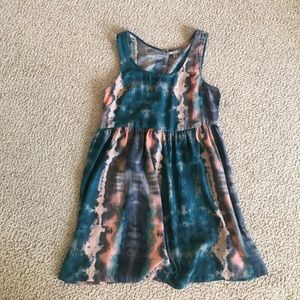 Ecote Tie Dye BabyDoll Racerback Dress