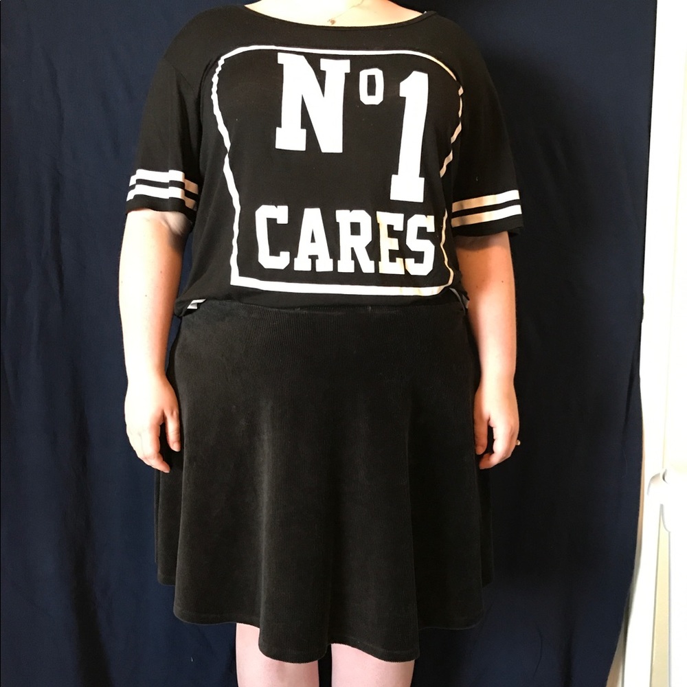 No One Cares Jersey Style Tee 🤘🏼