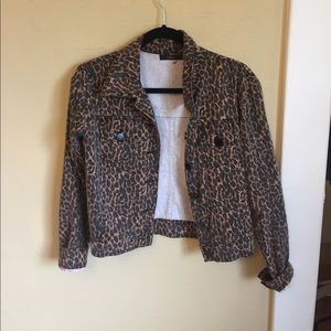 Leopard Jean Jacket