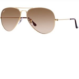Gold Ray-Ban aviators
