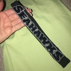 Seahawks beaded headband