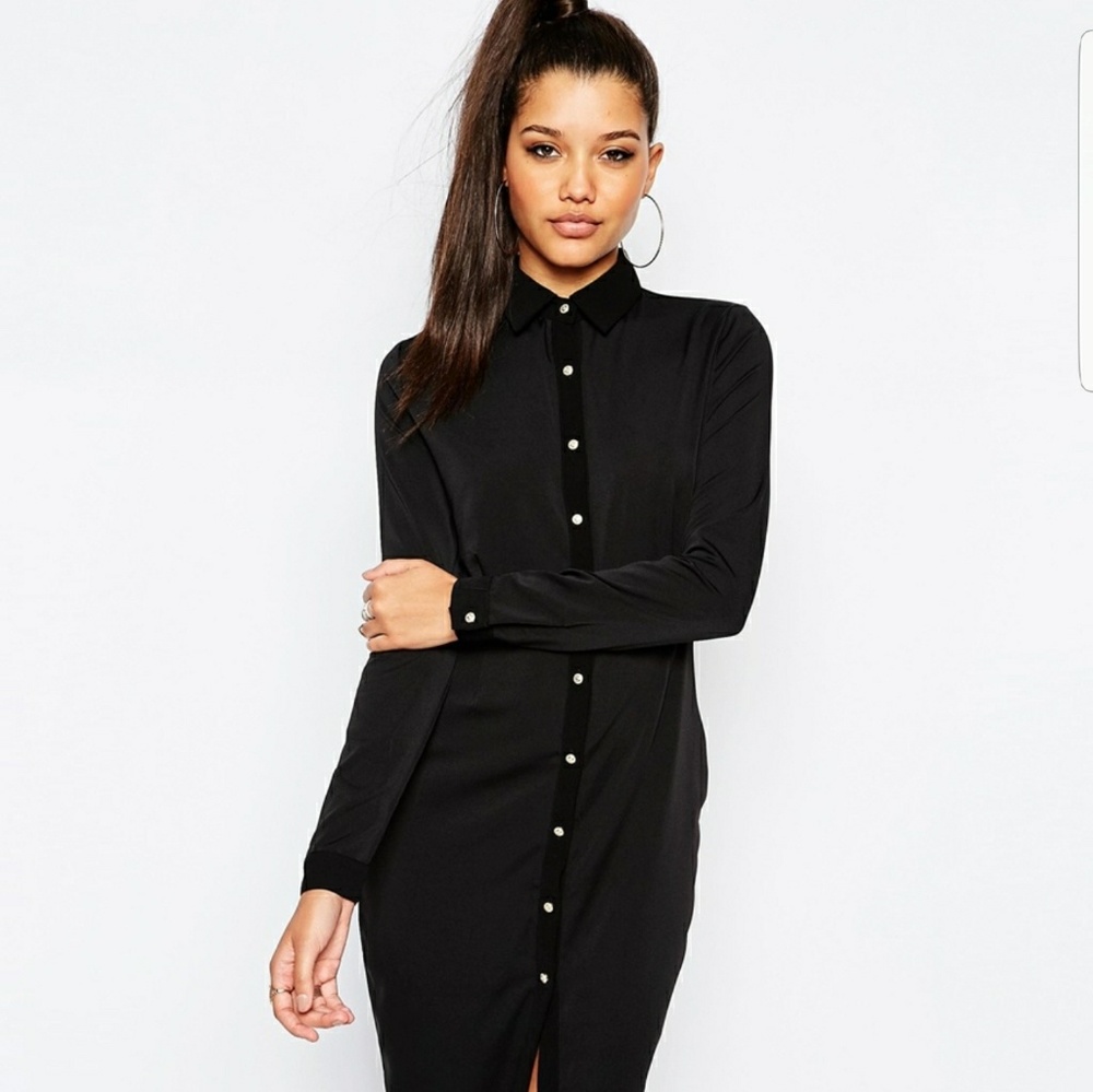 Asos Missguided button up pencil dress