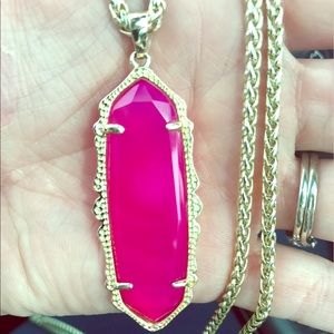 rare/discontinued Kendra Scott Frances, pink agate