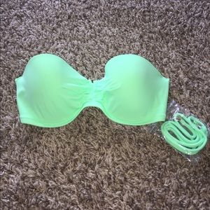 Lime Green Bandeau Bikini Top
