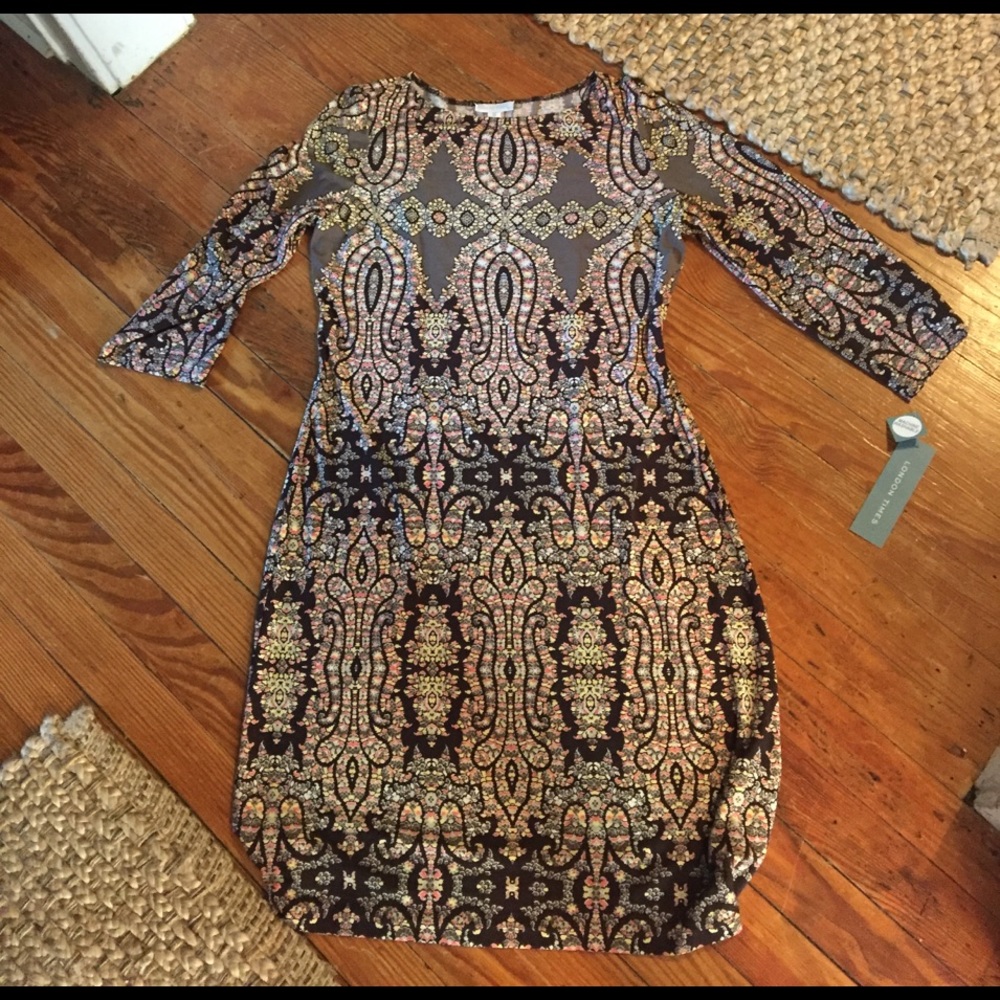 London Times 3/4 sleeve dress