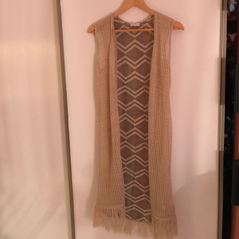 Long boho vest