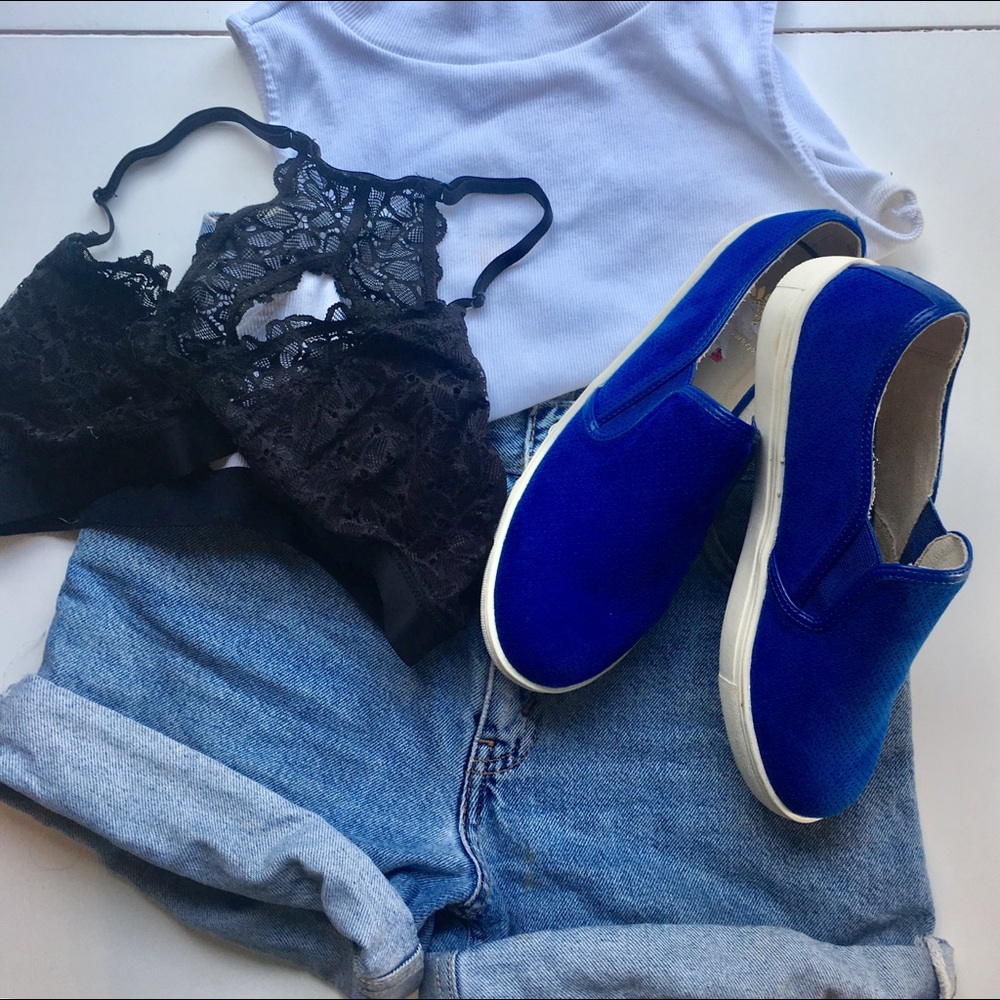 Blue Suede Sneakers!