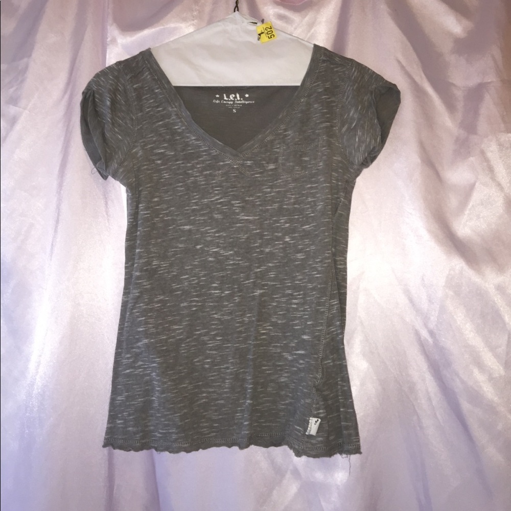 Grey V-neck