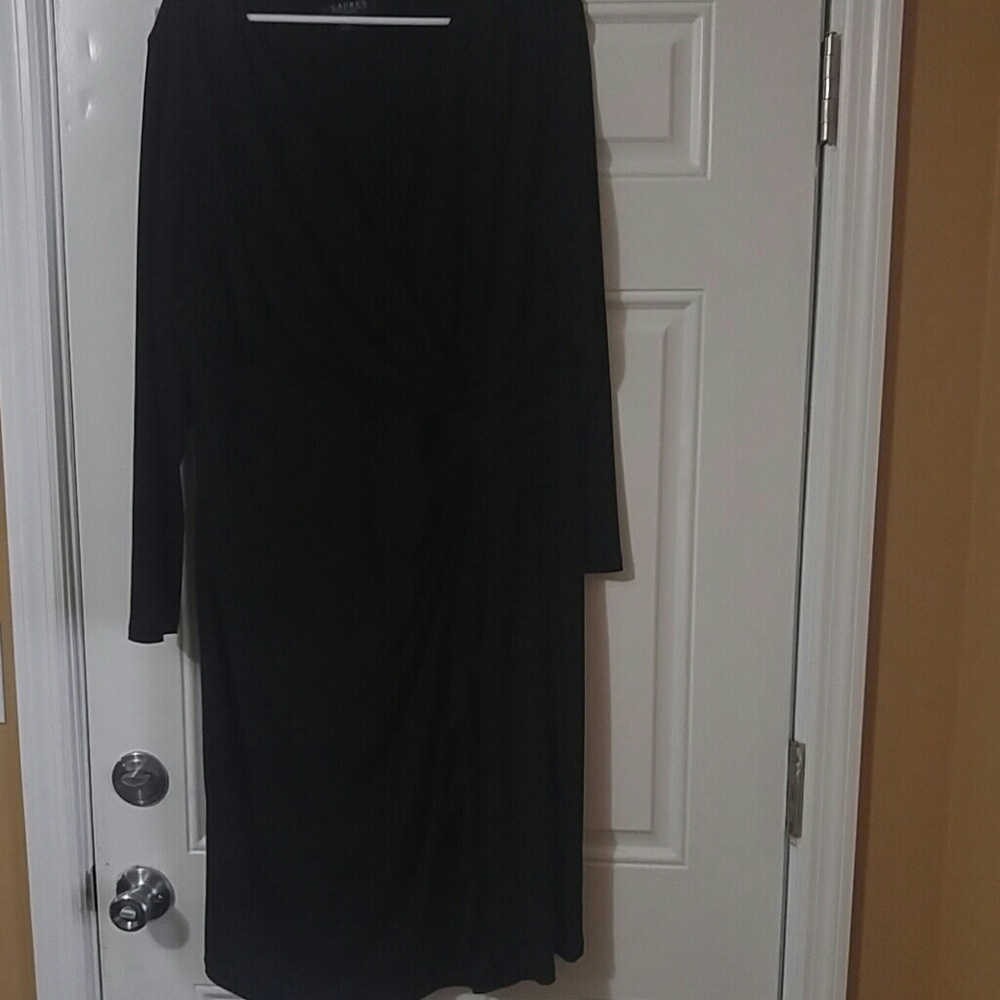 Ralph Lauren Long Sleeve Black Dress