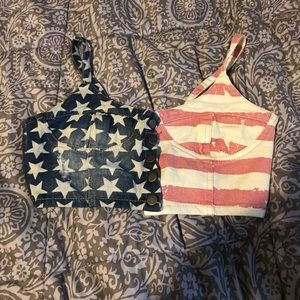 AMERICAN FLAG CROP TOP
