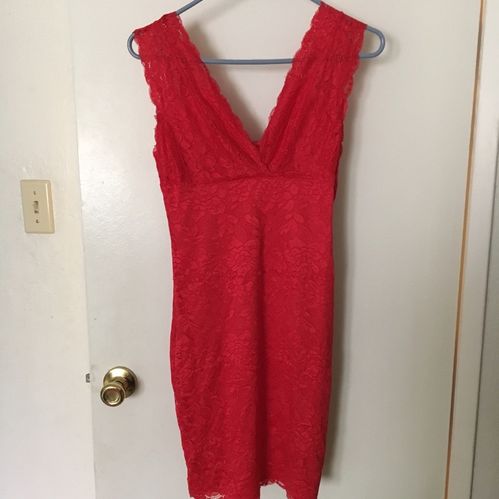 GUESS SLEEVELESS GALLOON LACE DRESS - Picture 4 of 6