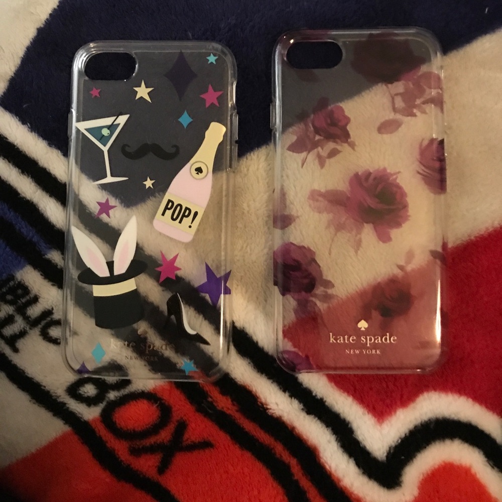 Two clear Kate Spade IPhone 7 cases