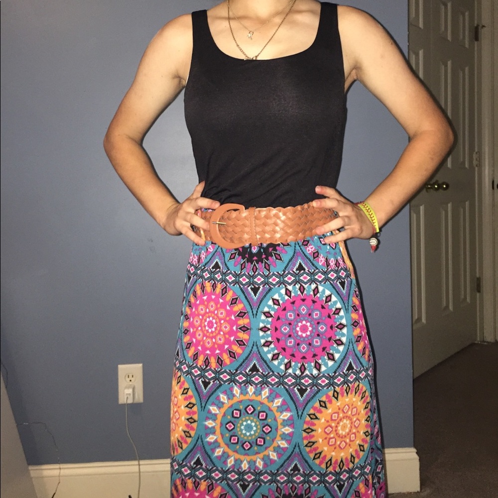 a multi colored sundress