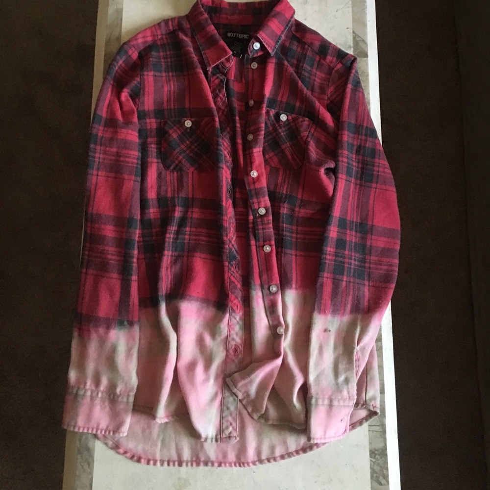 Faded hipster style flannel