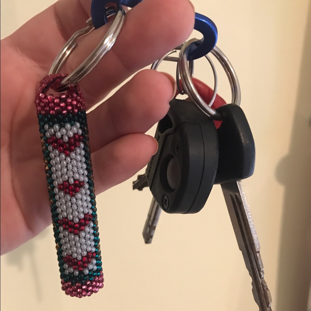 Nasty Woman beaded keychain