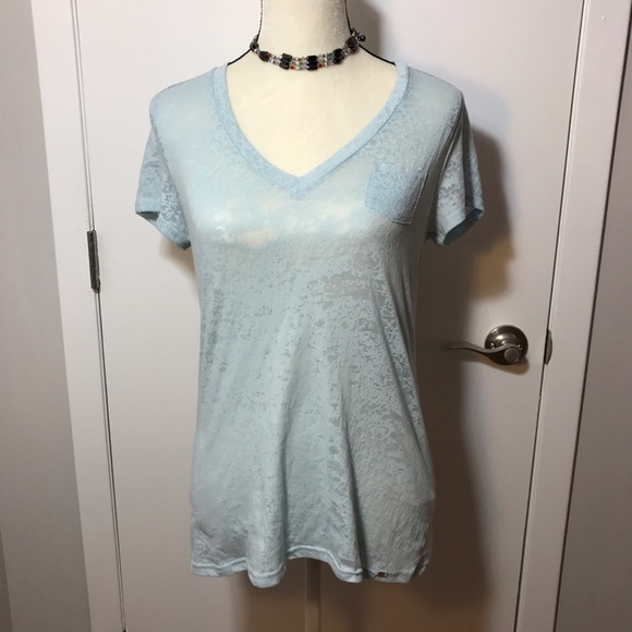 Armani Exchange Semi Sheer Tee Shirt - Picture 2 of 7