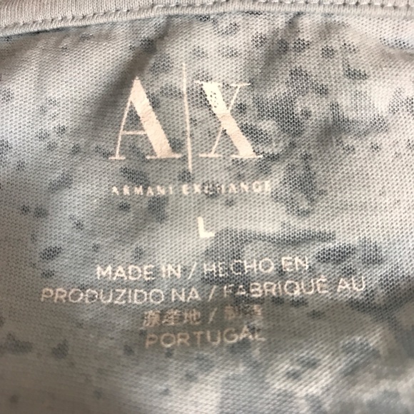 Armani Exchange Semi Sheer Tee Shirt - Picture 5 of 7