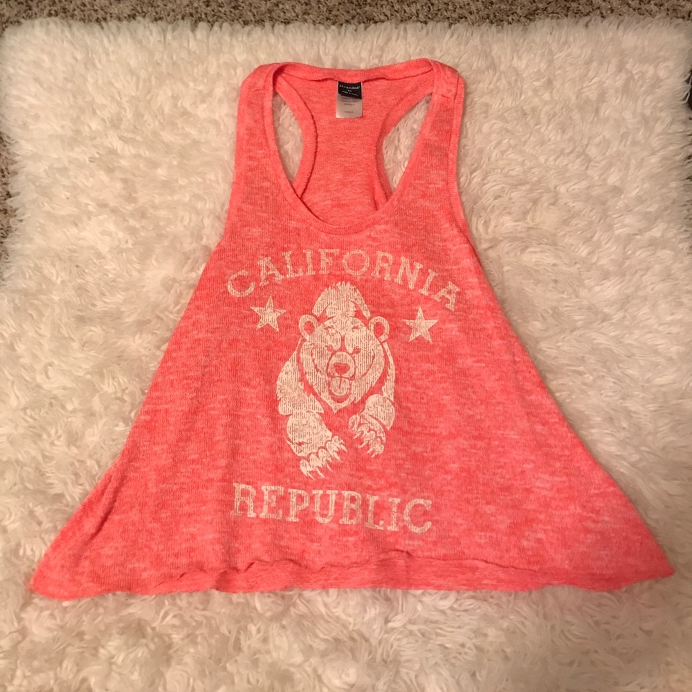 Neon pink tank