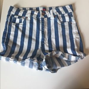 High Waist Stripe Shorts