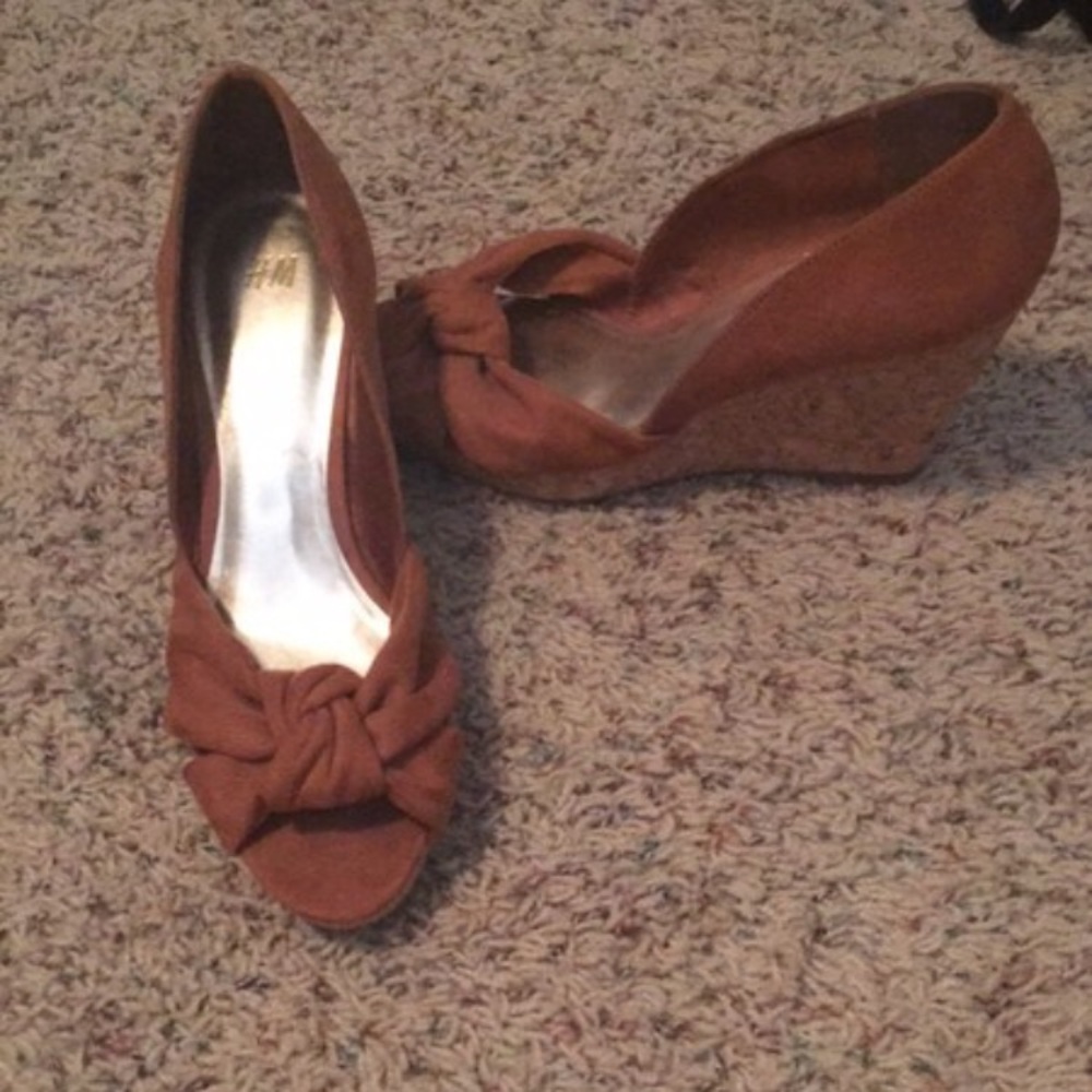 H&M Brown Wedges