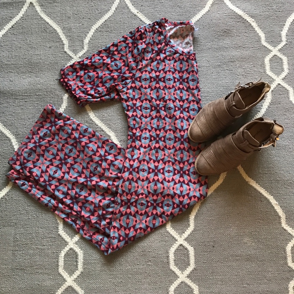 XL LLR Julia Dress - red white & blue