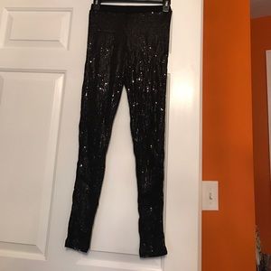 Black sequin leggings from HM