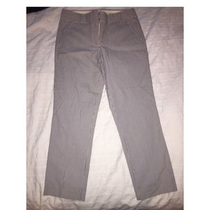 Jcrew seersucker city fit crop pant