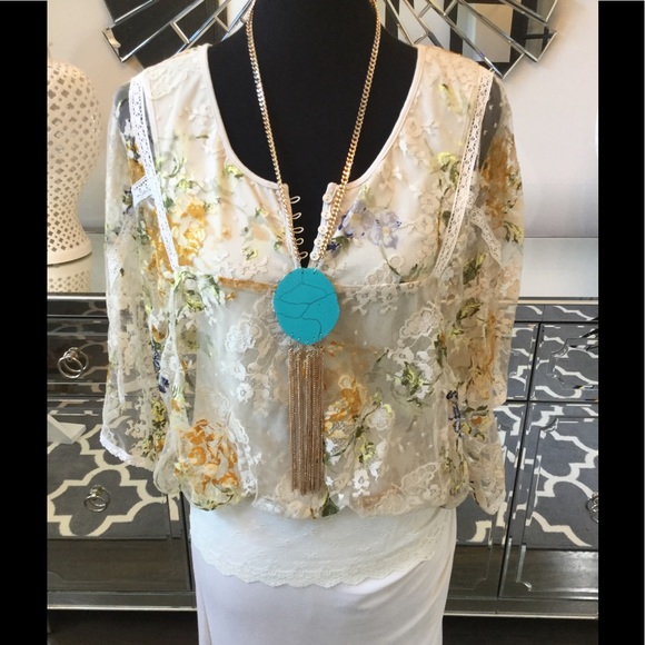 Free People Lace Blouse - Picture 4 of 8