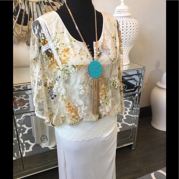 Free People Lace Blouse - Picture 7 of 8