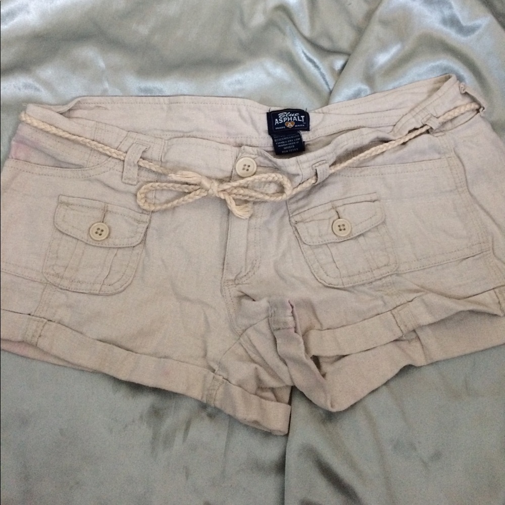 Blue asphalt shorts