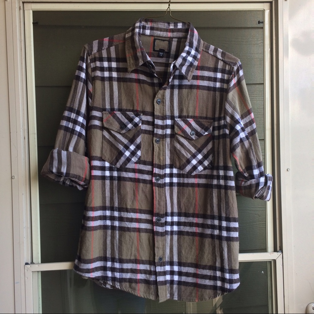 "Sun Kissed" Vintage Flannel Shirt (S)