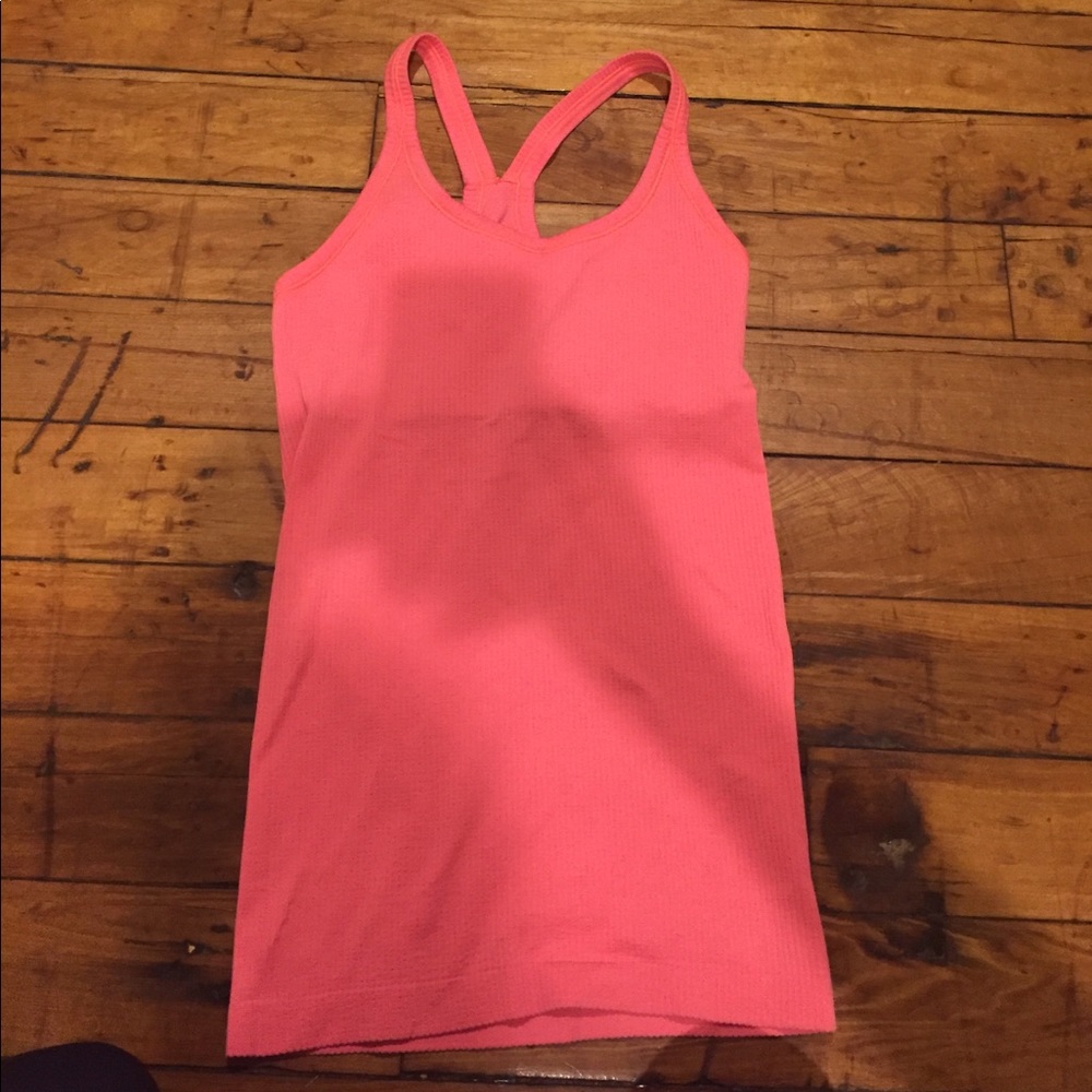 Lululemon Bright orange tank top