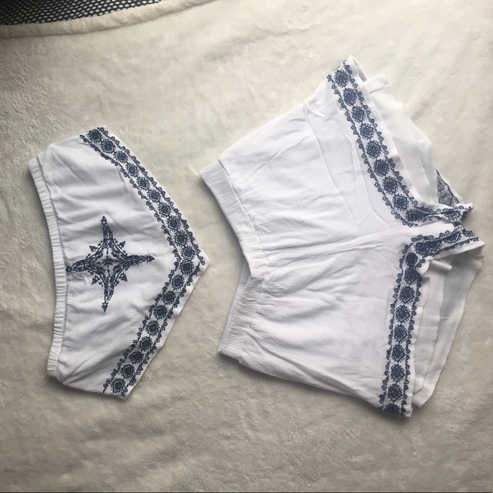 SOLD Navy & White Two Piece set