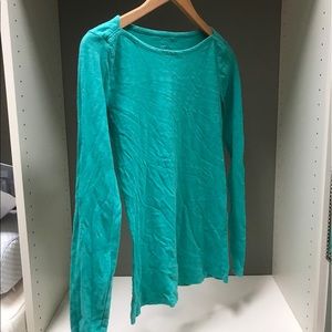 JCREW long sleeve teal top