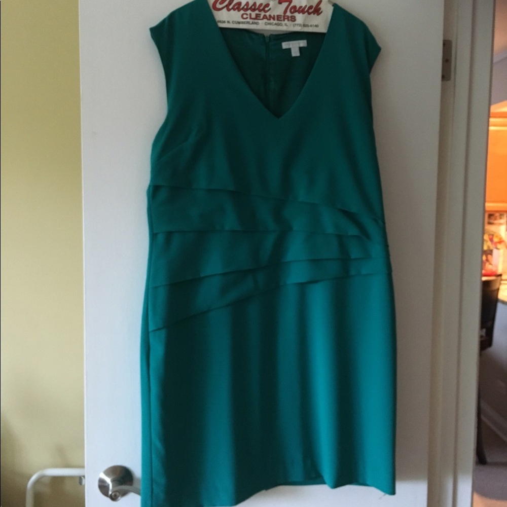 EUC New York and Company aqua green dress size 18