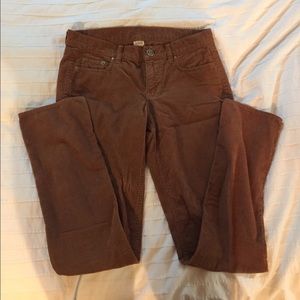 Jcrew city fit brown cords