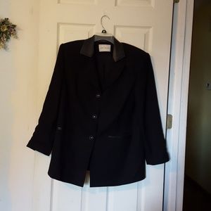 Vintage 80's Lord & Taylor WOOL/LEATHER Jacket