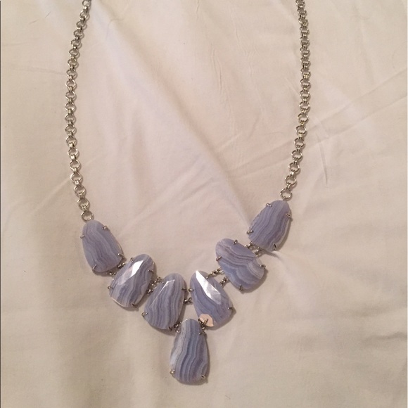 SOLD Kendra Scott harlie necklace in blue lace - Picture 4 of 4