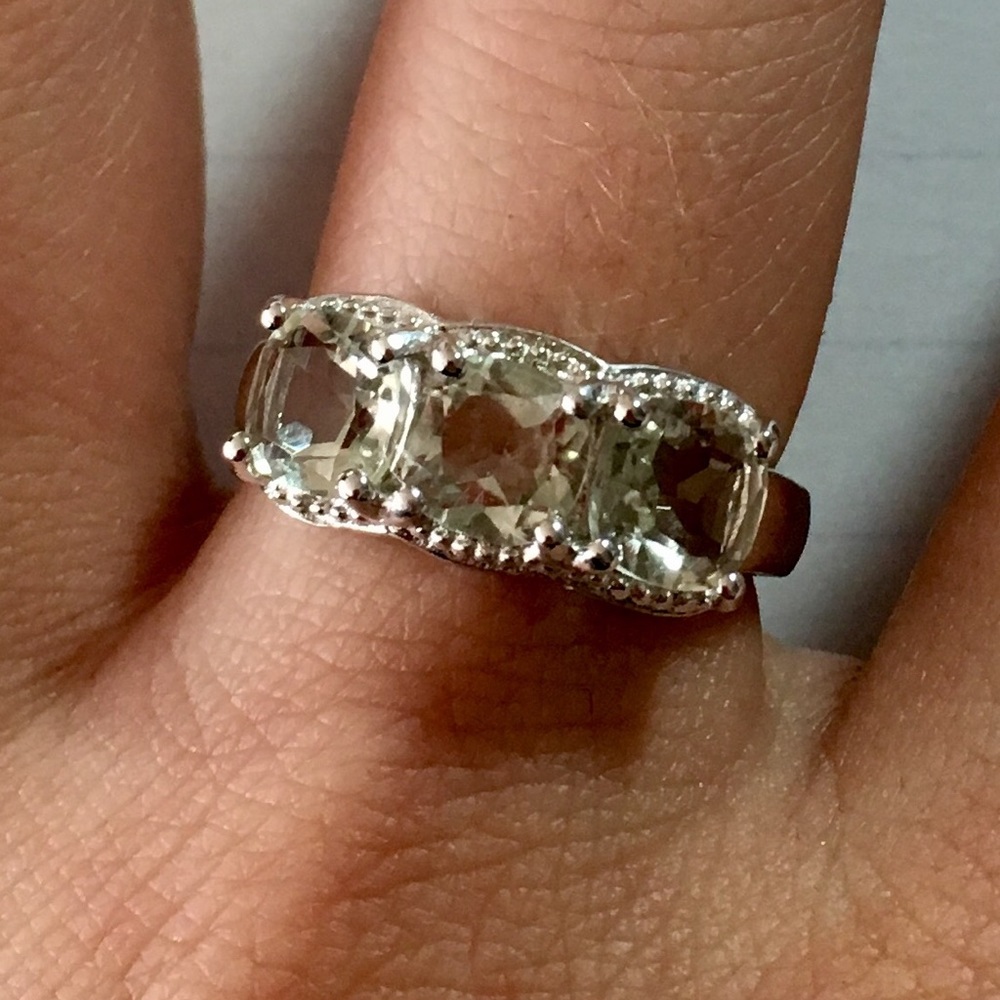 Green amethyst ring - Picture 2 of 3
