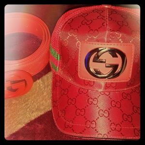Guccie belt & hat women/men