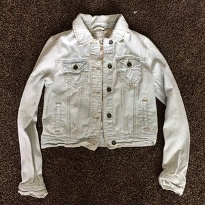 Light wash denim jacket