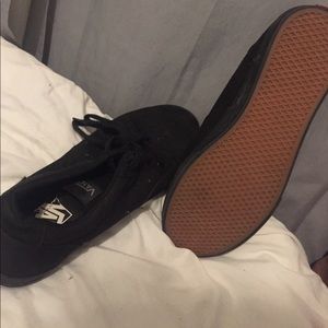 Black vans! Low cut/ size 9