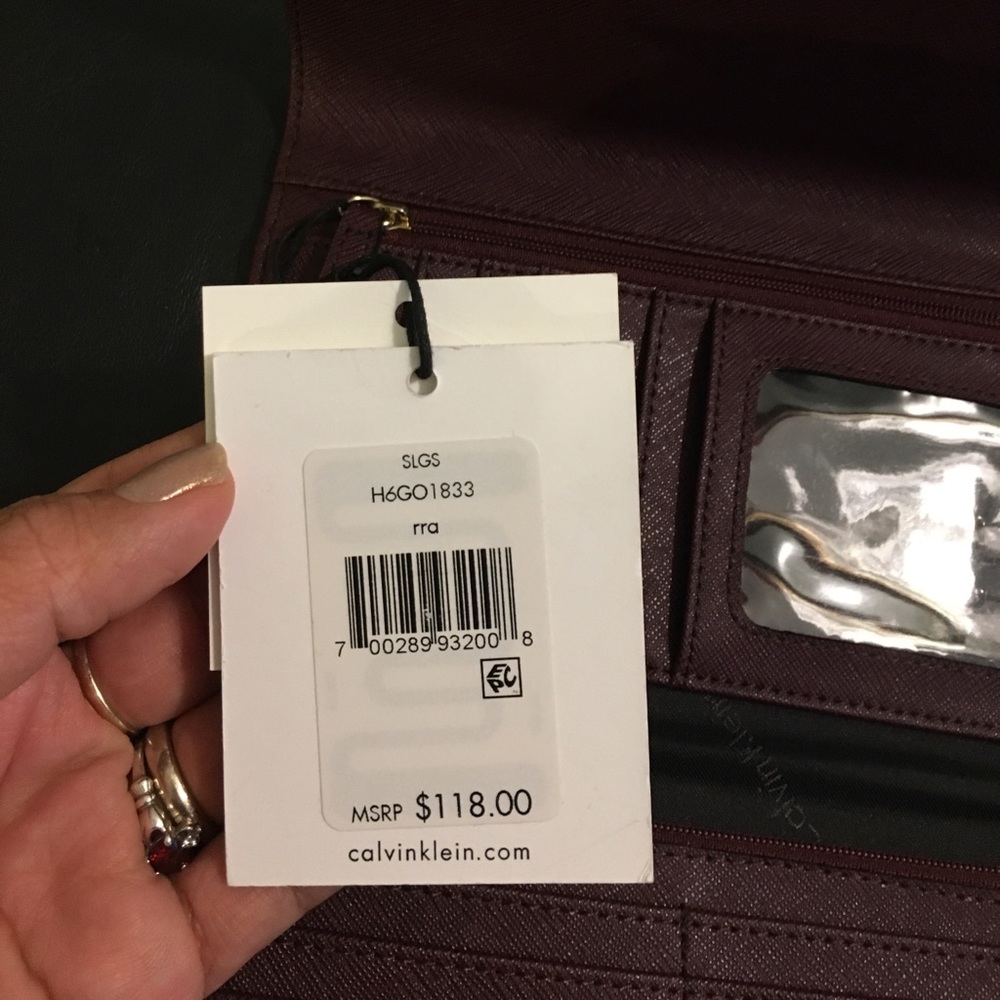 Calvin Klein Saffiano Leather Wallet