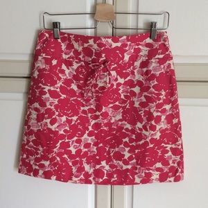 Pink Floral J. Crew skirt