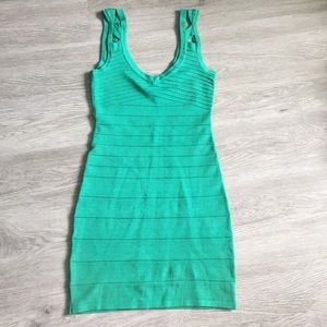 ❤Green bandage dress