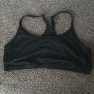 aerie Intimates & Sleepwear - Black Racerback Bralette Sports Bra w/ Mesh Sides aerie Intimates & Sleepwear - Black Racerback Bralette Sports Bra w/ Mesh Sides