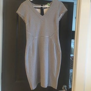 Striped business casual dress