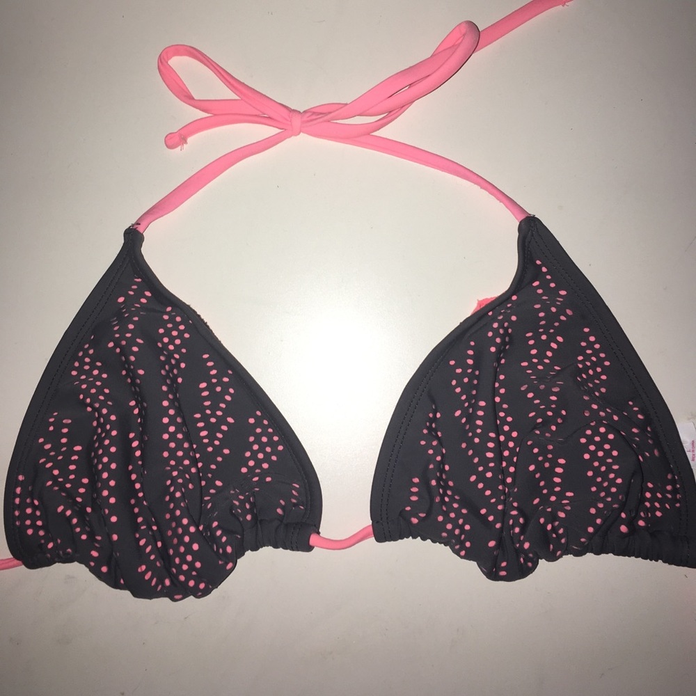 Grey and Pink Bikini top